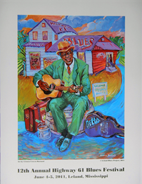 1st Annual Blues Festival Poster